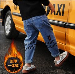 Утеплені джинси на плюші для хлопчика, 1304, 90, Хлопчик, 51, 29, 92 см, Джинс, Плюш
