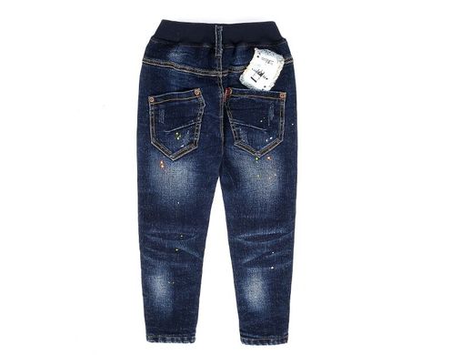 Теплые джинсы на флисе для мальчика, узкачи, 100, Мальчик, 59, 37, 33, 98 см, Джинс, Флис
