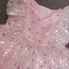 Нарядное платье с блестками и стразами для девочки, розовое, 100, Девочка, 57, 28, 22, 92 см, Алталс, фатин, Хлопок