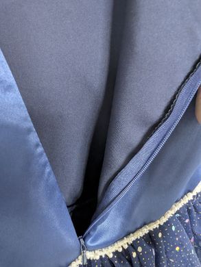 Красива сукня з фатином і блискітками, 130, 5 (110 см), Дівчинка, 64/22, 29, 110 см, Атлас, фатин