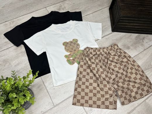 Летний костюм с шортами для мальчика, 12353, 100 (92 см), Мальчик, 37, 32, 30, 92 см, Трикотаж