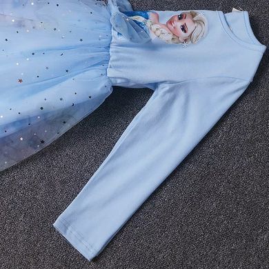Святкова сукня Ельза, 0105, 90 (92 см), Дівчинка, 48, 30, 92 см, Трикотаж, фатин
