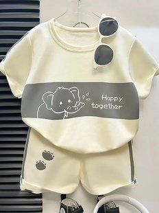 Летний костюм с шортами для мальчика, 12371, 90 (92 см), Мальчик, 35, 30, 25, 25, 92 см, Трикотаж