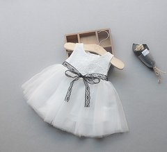 Лятня біла сукня для дівчинки 0012, 100, Дівчинка, 42/47, 28, 92 см, Бавовна