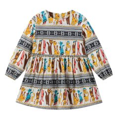 Бавовняна сукня для дівчинки Котики, 90, Дівчинка, 44, 27, 30, 92 см