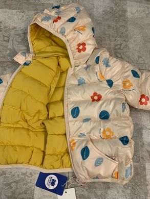 Куртка для девочки Весенние цветы, 90, Девочка, 37, 32, 23, 30, 86 см, Полиэстер, Нейлон