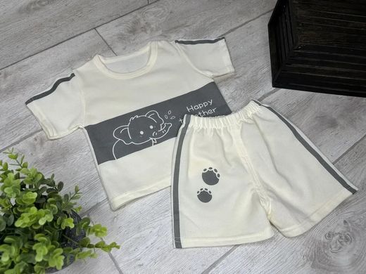 Летний костюм с шортами для мальчика, 12371, 90 (92 см), Мальчик, 35, 30, 25, 25, 92 см, Трикотаж