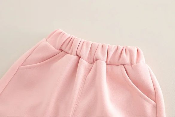 Костюм з широкими штанами для дівчинки, 0287, 90 (86 см), Девочка, 35, 34, 38, 48, 27, 86 см, Трикотаж, Замер рукава - от ворота