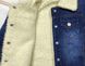 Джинсовая куртка на меху, синяя, 90, Мальчик, 38, 32, 34, 92 см, Джинс, Махра