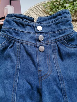 Широкі джинси для дівчинки, 3623, 140, Дівчинка, 76, 46, 40, 128 см, Джинс