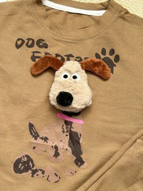 Трикотажний костюм із шортами Песик, 12173, 80 (80 см), Хлопчик, 33, 31, 29, 80 см, Трикотаж