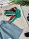 Летний костюм с шортами Динозавр, 12267, 80, Мальчик, 34, 25, 26, 80 см, Хлопок, джинс